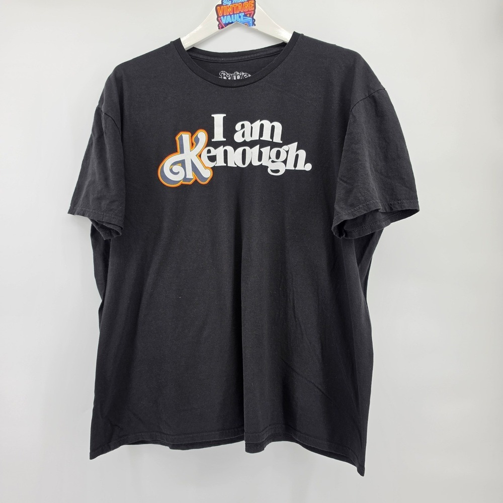 Barbie I Am Kenough Shirt Mens 2XL Black Movie Graphic Tee Cotton